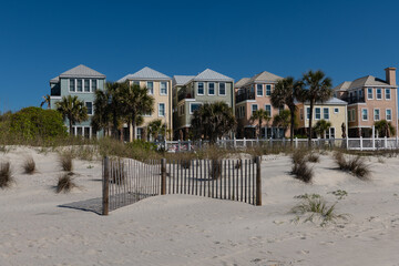 Obraz premium Wild Dunes Resort, South Carolina, USA - April 10, 2023. Luxury ocean view vacation homes at Wild Dunes Resort, Isle of Palms, South Carolina.