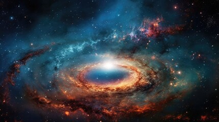 Obraz na płótnie Canvas galaxy with a black hole