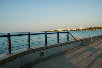 Obraz premium Waterfront at the Lake Balaton in Siofok,Hungary.