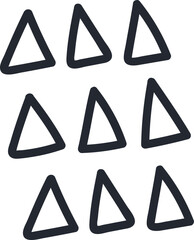 Abstract Splash element. Cutout shape.