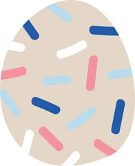 Abstract playful collage shape. Abstract element.