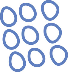 Abstract shape blob collage element. Cutout playful shape.