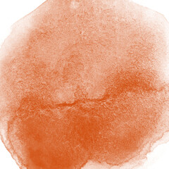 Fototapeta premium Orange Watercolor Stain