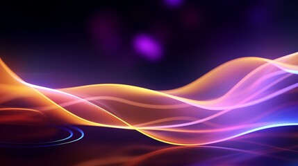 abstract futuristic background glowing neon moving high speed wave lines and bokeh lights.