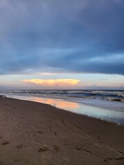 Sunset over the ocean