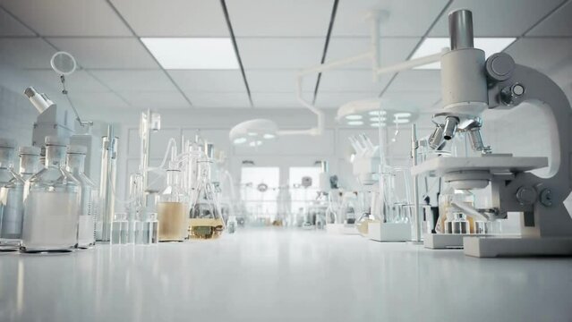 Chemical laboratory glassware. Laboratory equipment.