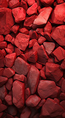 Pebbles stones background with red toned