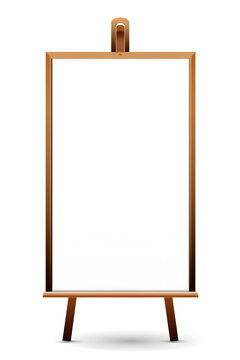 an art board with a wooden easel on top