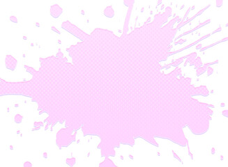 スプラッシュしたインクのイラスト