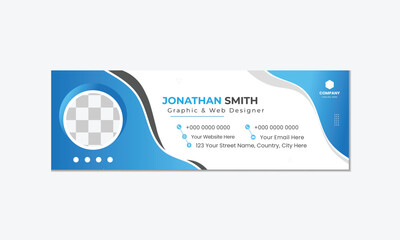 modern and minimal Creative Email Signature Design
