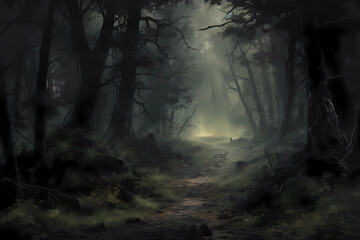 Fototapeta premium Sunlight in the forest 