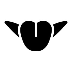 tongue glyph icon