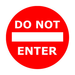 Do not enter sign illustration