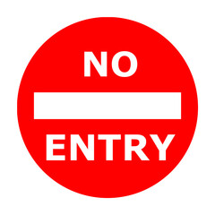 No entry sign illustration