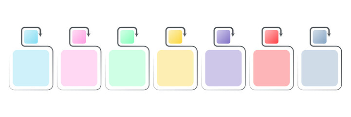Infographic that provides a detailed report of the business, divided into 7 topics.