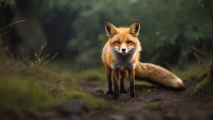 red fox in the wild