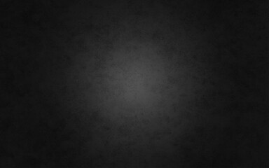 Close up retro plain dark black cement or concrete wall background texture.