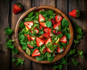 Garden Freshness: Reveling in the Delights of Strawberry Green Salad
