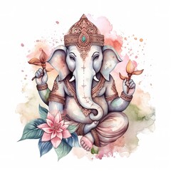 Happy Ganesh Chaturthi, lord ganesha, ganpati, Generative ai.