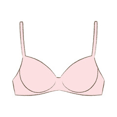 ブラジャーのシンプルなイラスト
