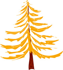 Autumn tree Illustration, autumn clipart 