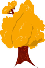 Autumn tree Illustration, autumn clipart 