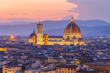 Badezimmer Foto Rückwand View of the city of Florence, cityscape of Italy © f11photo