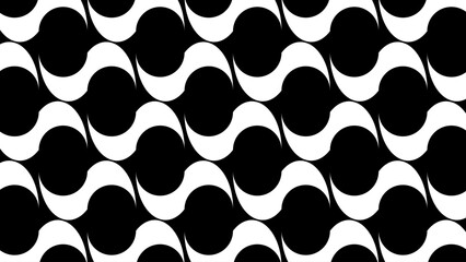 seamless pattern background with white shapes on black background stock vector. infinity pattern design for wallpaper, banner, poster, textiles and wall art decoration. simply infinite texture 