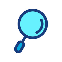 search icon vector isolated on white background. Creative modern vector logo