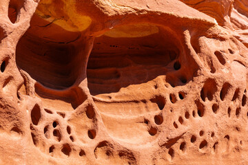 red rock in the desert