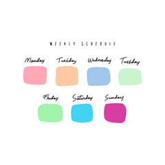 simple Weekly Schedule Template