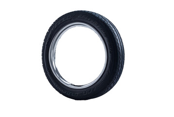 car tire isolated on white