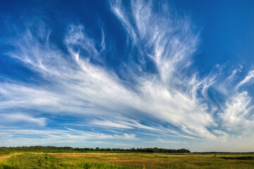 Cirrus Wolken Panorama