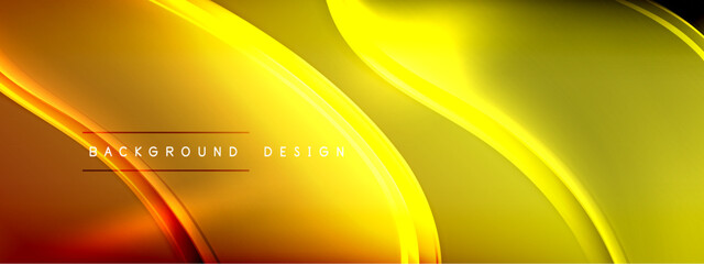 Vector abstract background - liquid transparent bubble shapes on fluid gradient with shadows and light effects