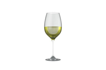 Digital png illustration of glass with yellow liquid on transparent background