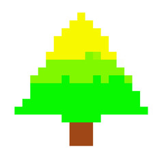 Fototapeta premium pixels christmas tree