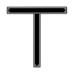 Fototapeta premium English letters, iron bars
