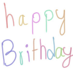 paper clip art, happy birthday 