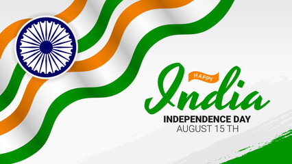Happy independence day India Vector Template Design Illustration design, for banner, poster, social media feed