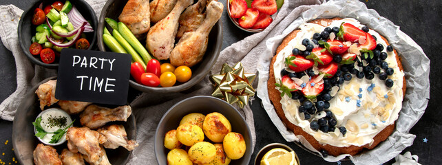 Family dinner concept.