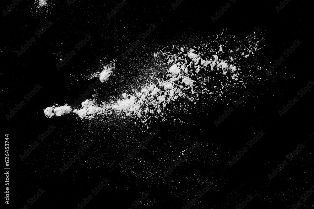 Poster abstract white dust explosion particle isolated