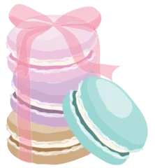 Rolgordijnen pastel macaron and ribbon © Saranya