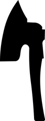 Steel Axe Silhouette Illustration Vector