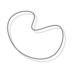 Obraz premium Blob Double Line Element