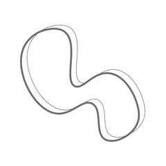Fototapeta premium Blob Double Line Element