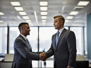 business people shaking hands
