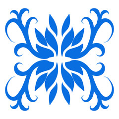 Blue color ethnic mandala patern design illustration. Perfect for logos, icons, stickers, tattoos, design elements for websites, advertisements and more.
