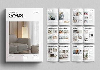 Product Catalog Template Brochure Layout