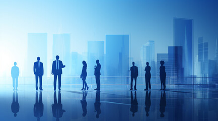 3D Abstract Light Blue Background