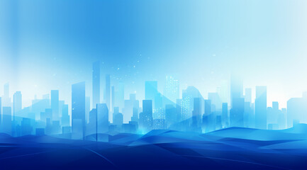 Bright Blue Business Background